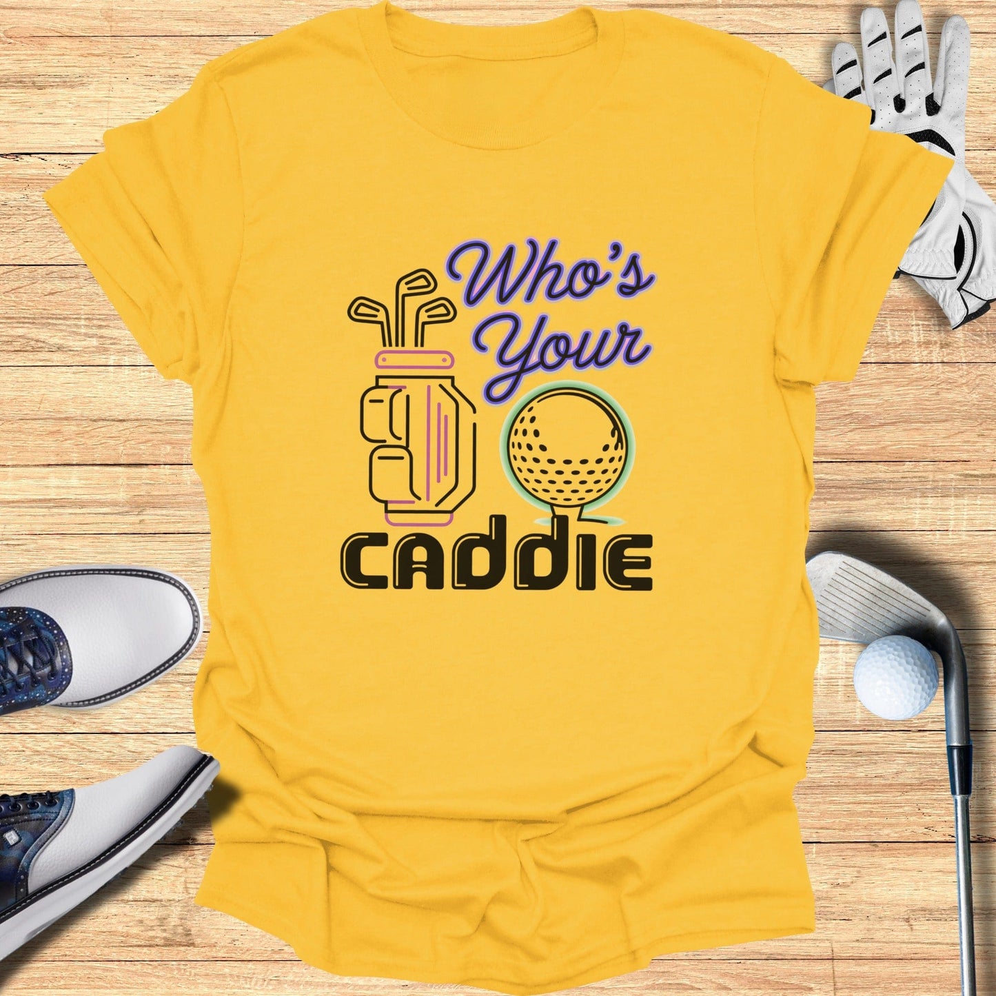 Who’s Your Caddie T-Shirt - Funny Golf Tee by Swing Epic