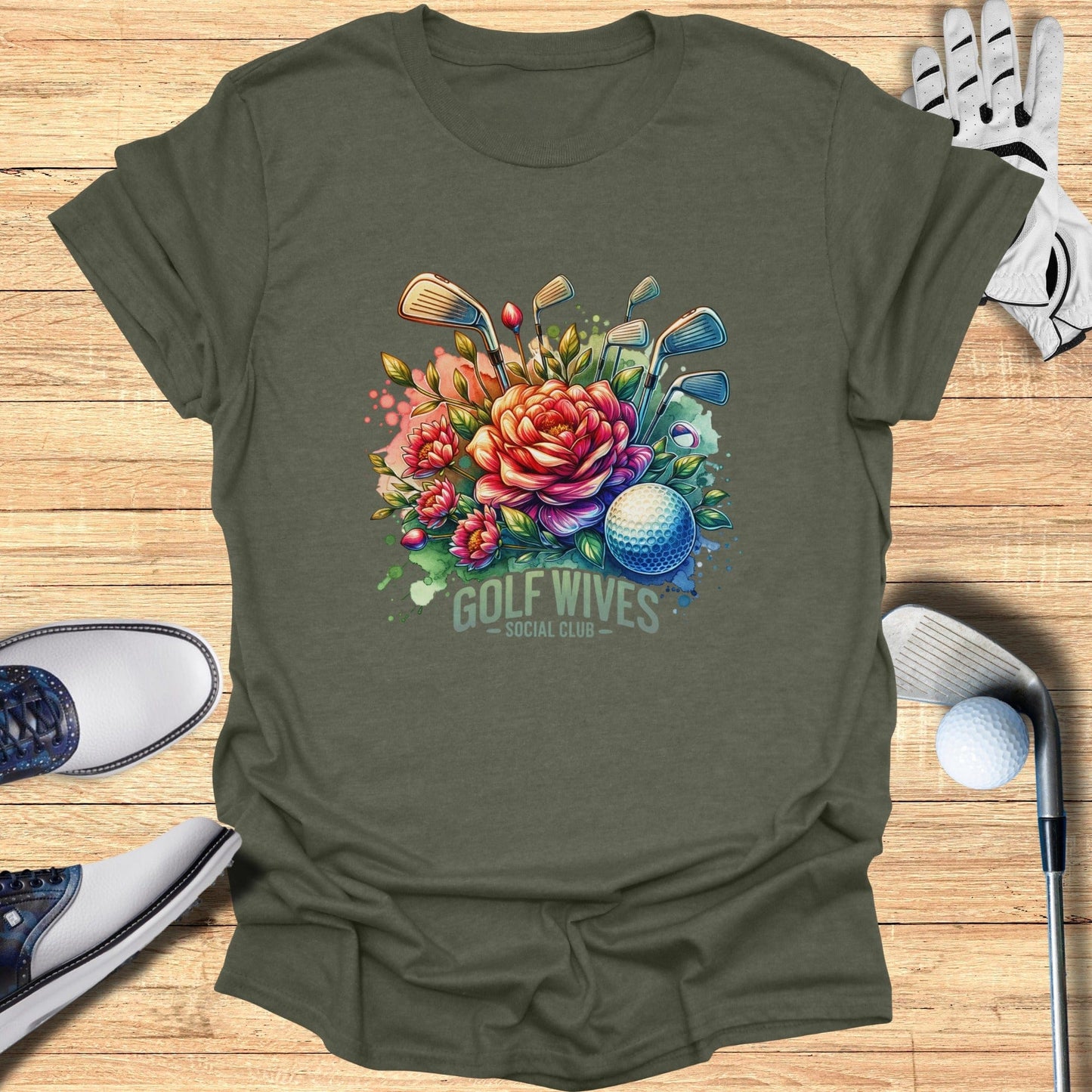 Golf Wives Social Club T-Shirt - Funny Golf Tee by Swing Epic