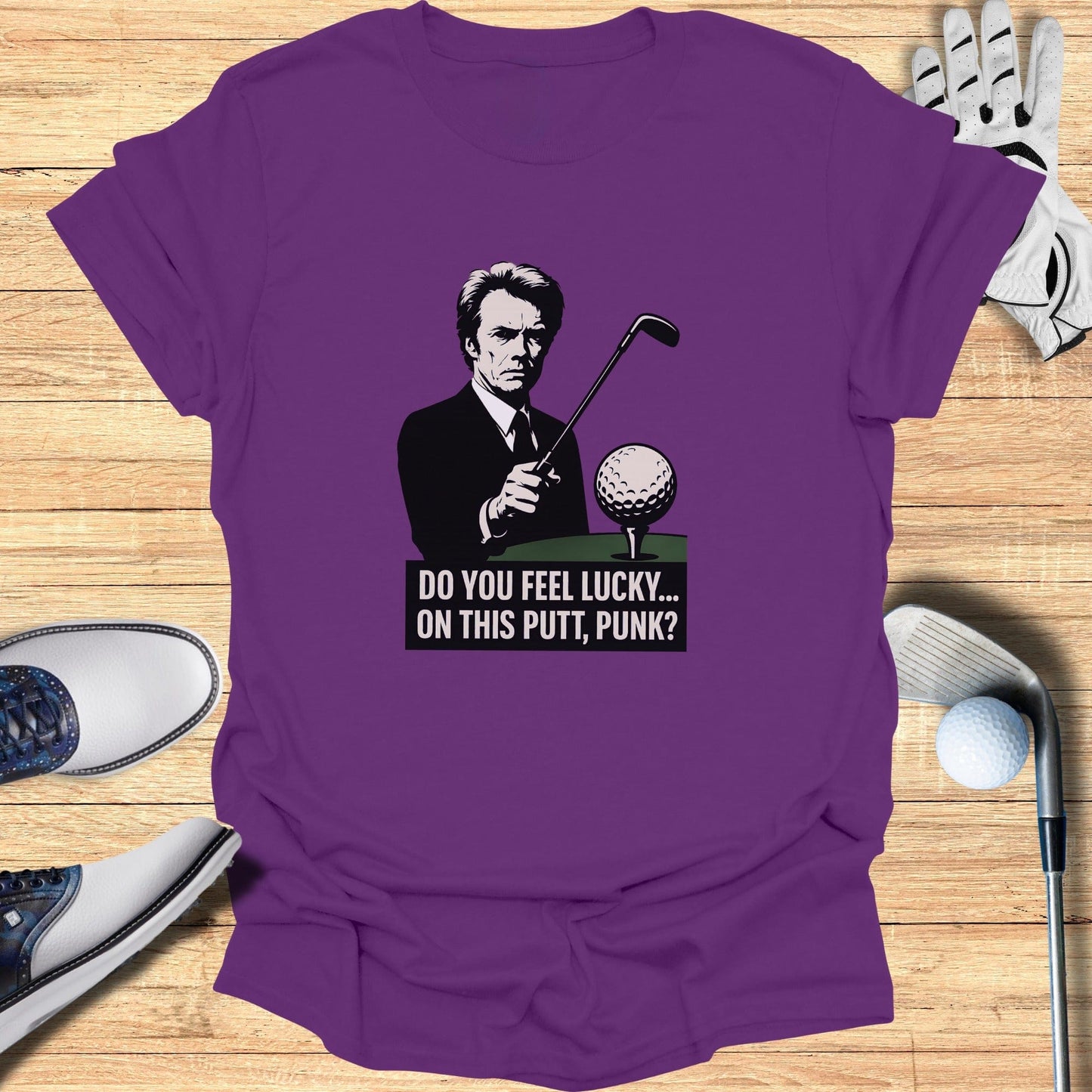 Do You Feel Lucky, Putt? T-Shirt - Funny Golf Tee by Swing Epic