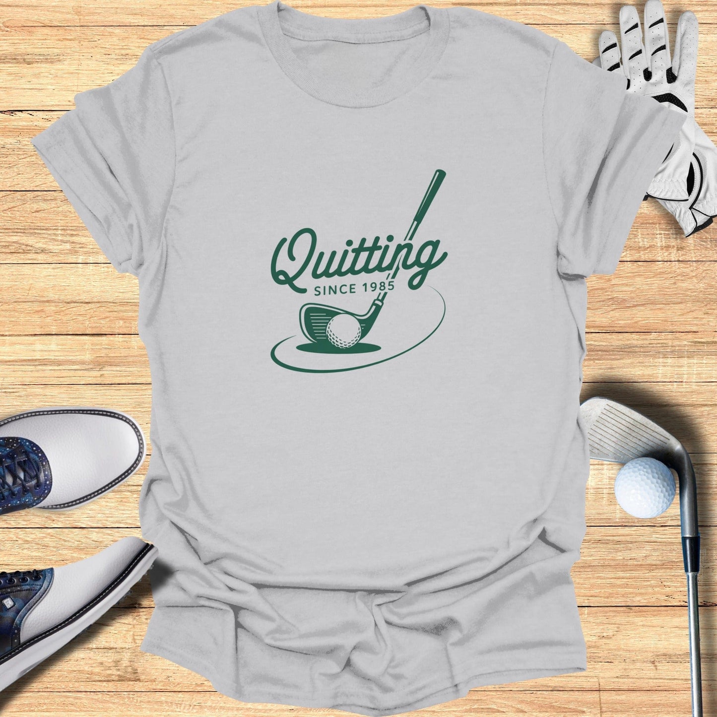 Quitting Since 1985 T-Shirt - Funny Golf Tee by Swing Epic