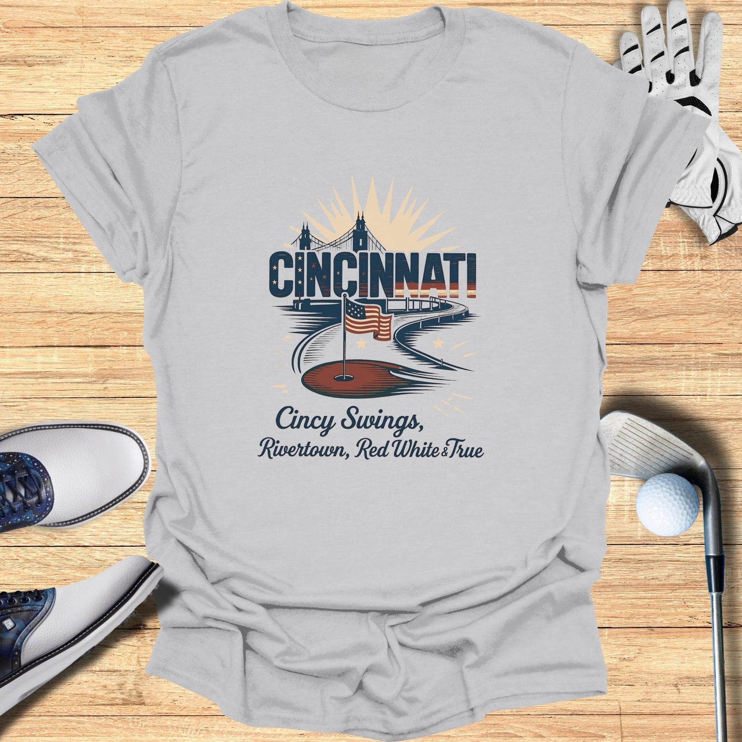 Cincinnati Golf T-Shirt - Funny Golf Tee by Swing Epic