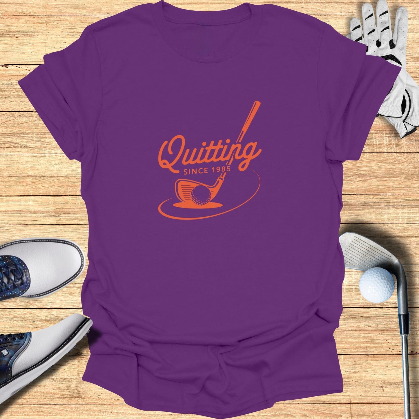 Quitting Since 1985 T-Shirt - Funny Golf Tee by Swing Epic