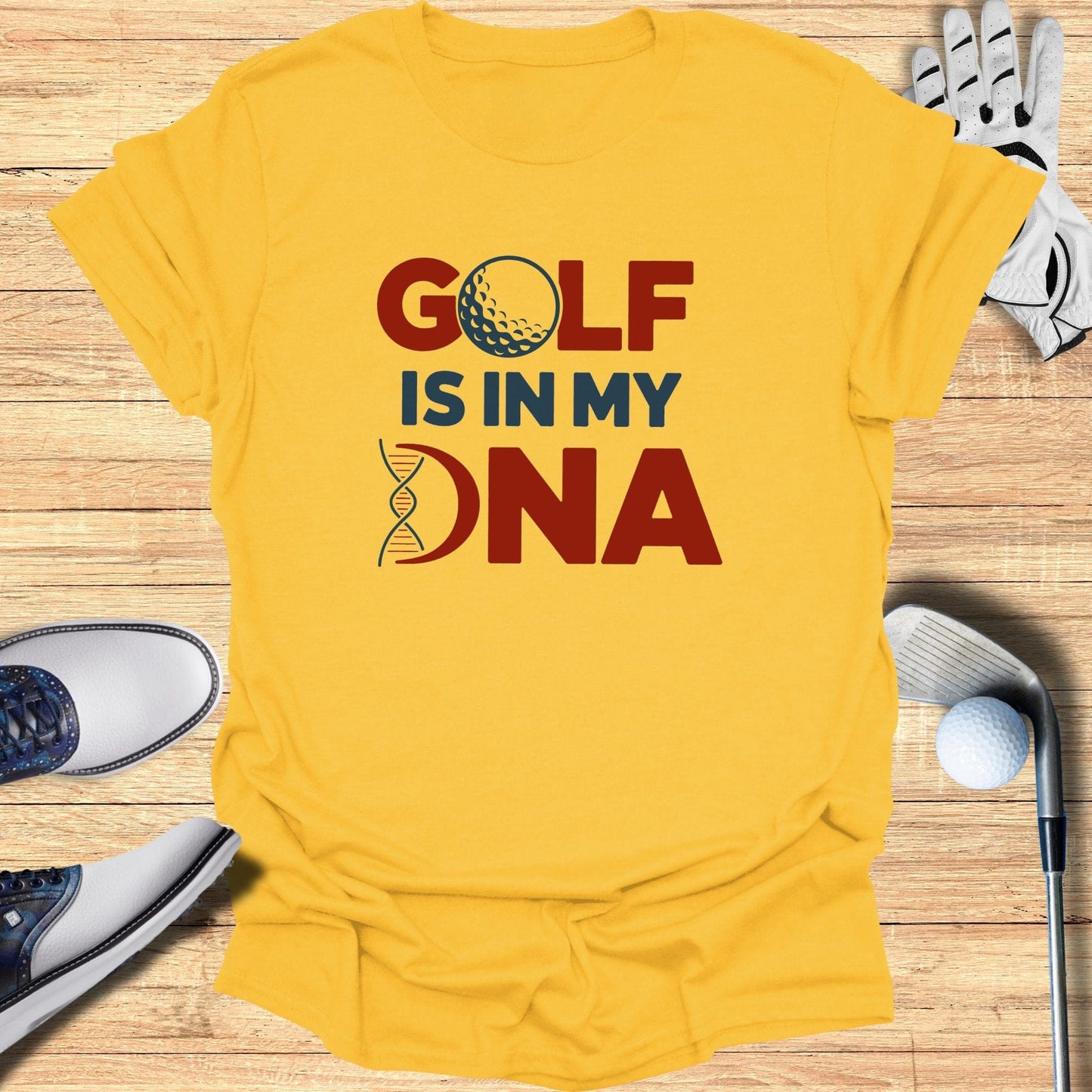 Golf Is In My DNA T-Shirt - Funny Golf Tee by Swing Epic
