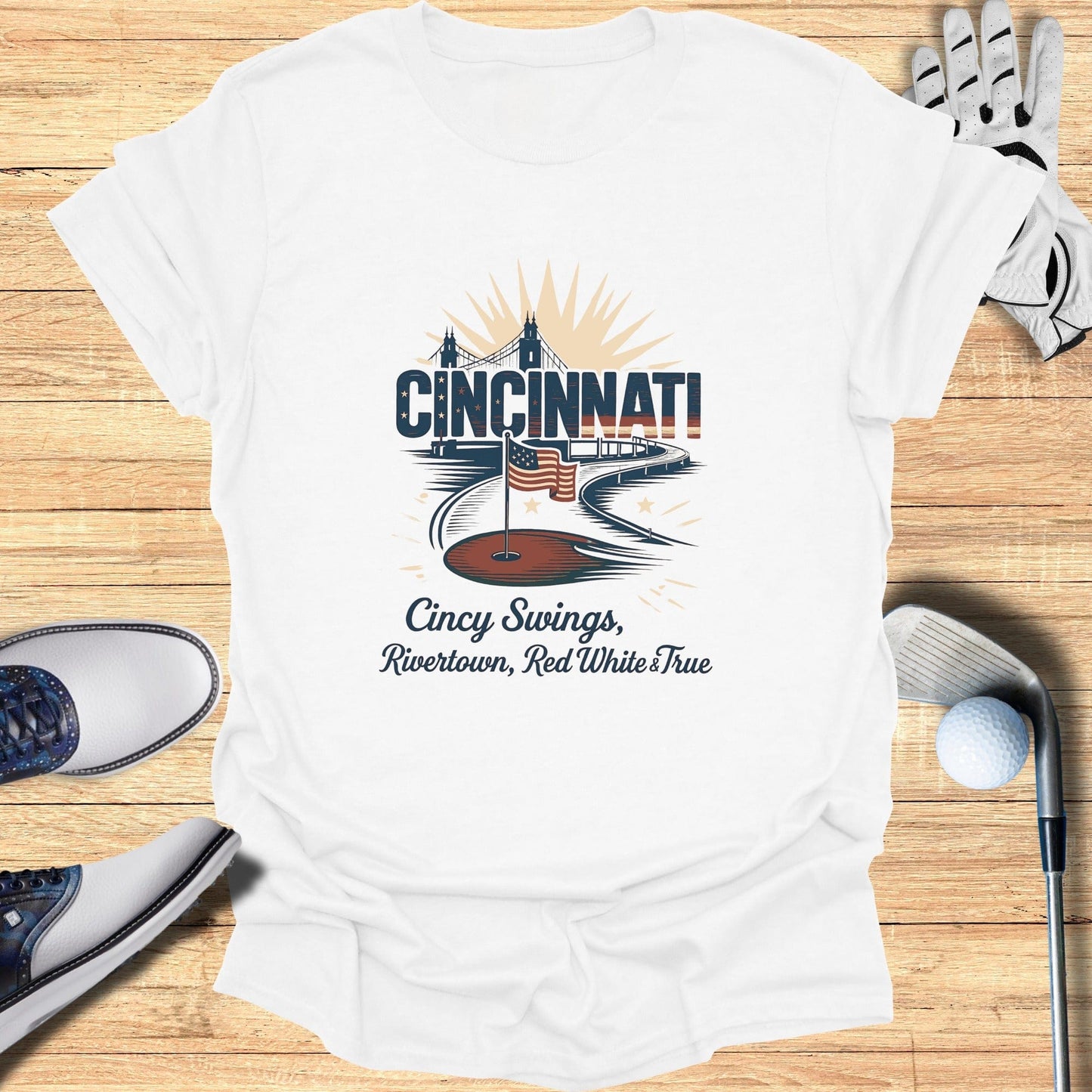 Cincinnati Golf T-Shirt - Funny Golf Tee by Swing Epic