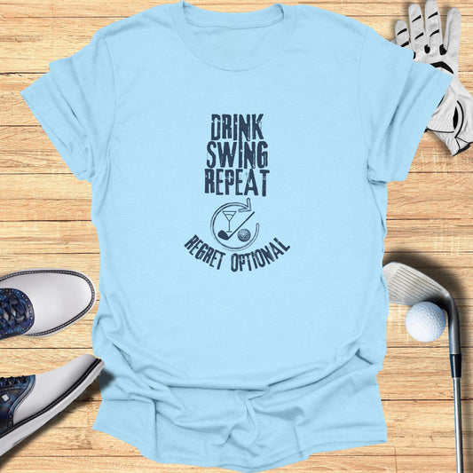Drink Swing Repeat T-Shirt - Funny Golf Tee by Swing Epic