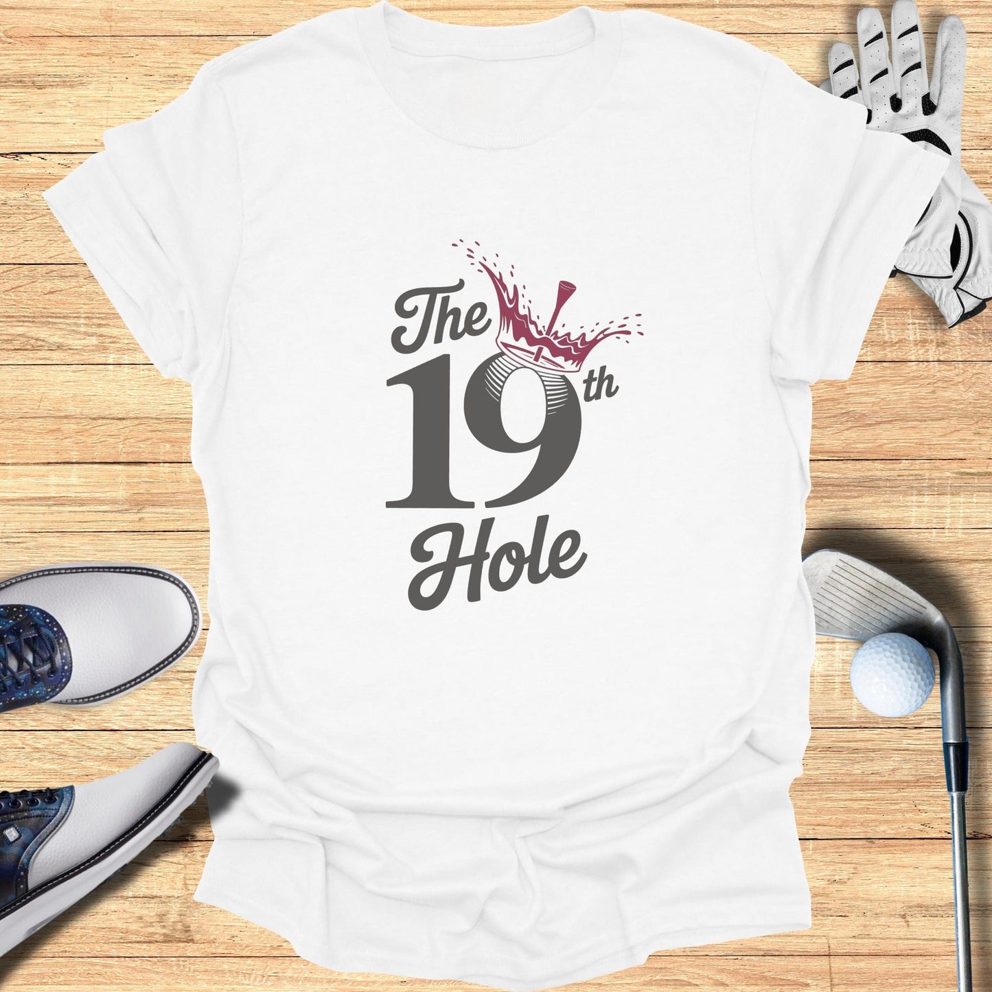 The 19th Hole T-Shirt - Funny Golf Tee by Swing Epic