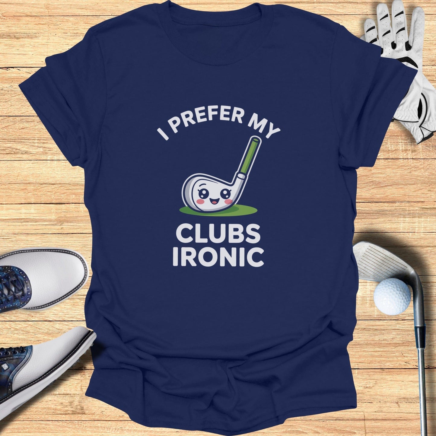 Ironic Clubs Only T-Shirt - Funny Golf Tee by Swing Epic