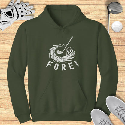 FORE! Golf Themed Hoodie Sportswear Apparel