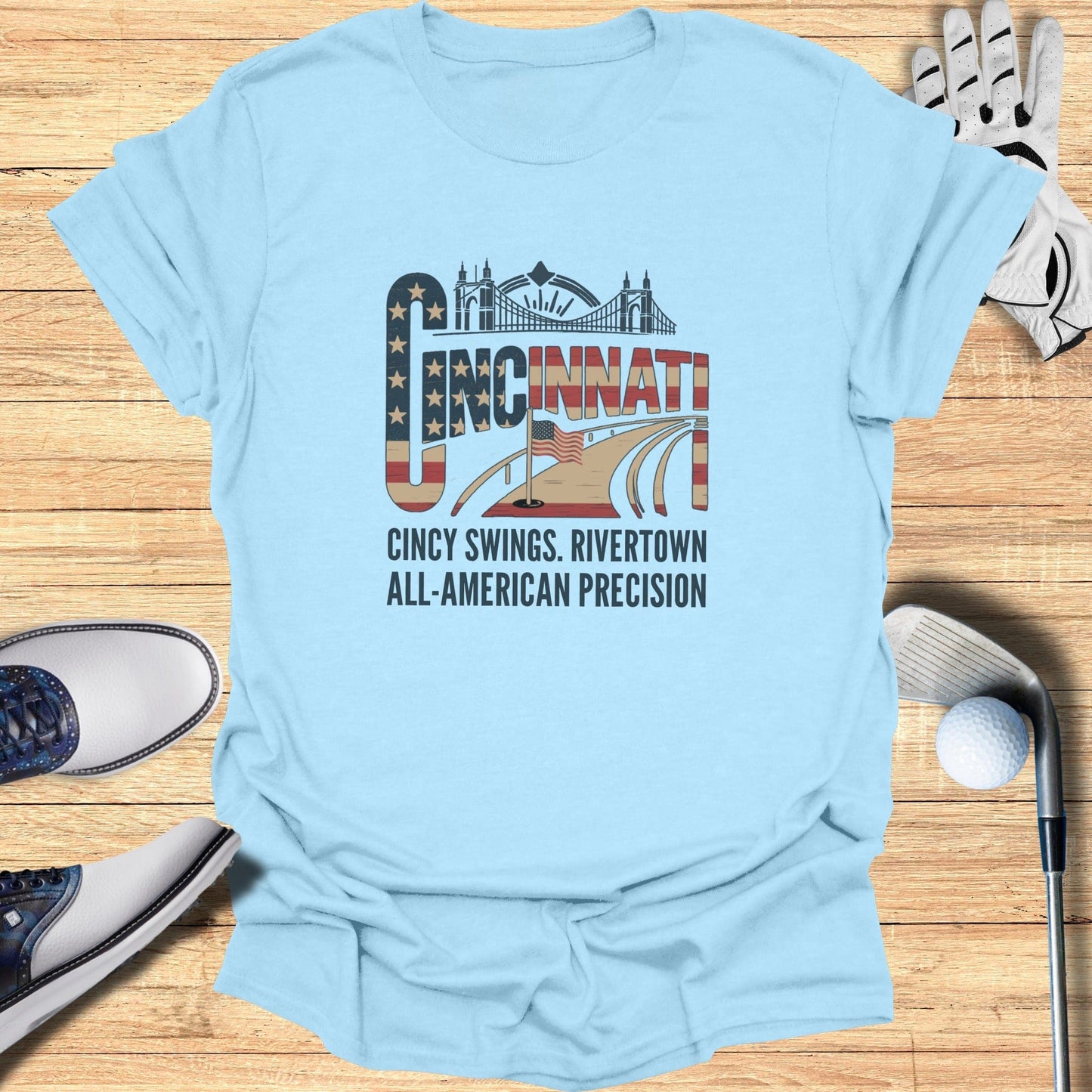 Cincinnati Golf T-Shirt - Funny Golf Tee by Swing Epic
