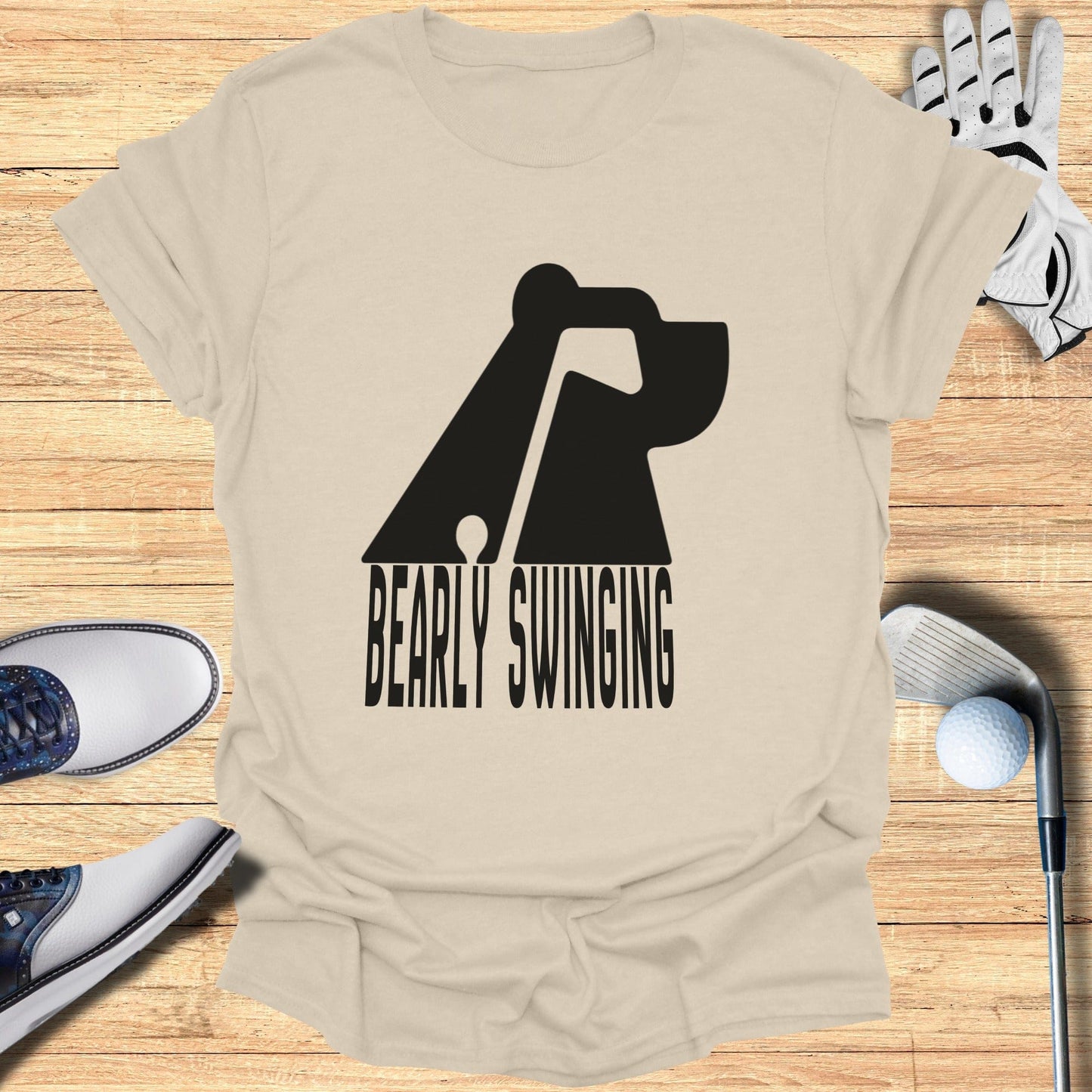 Bearly Swinging Graphic Tee for Golf Lovers Shirt