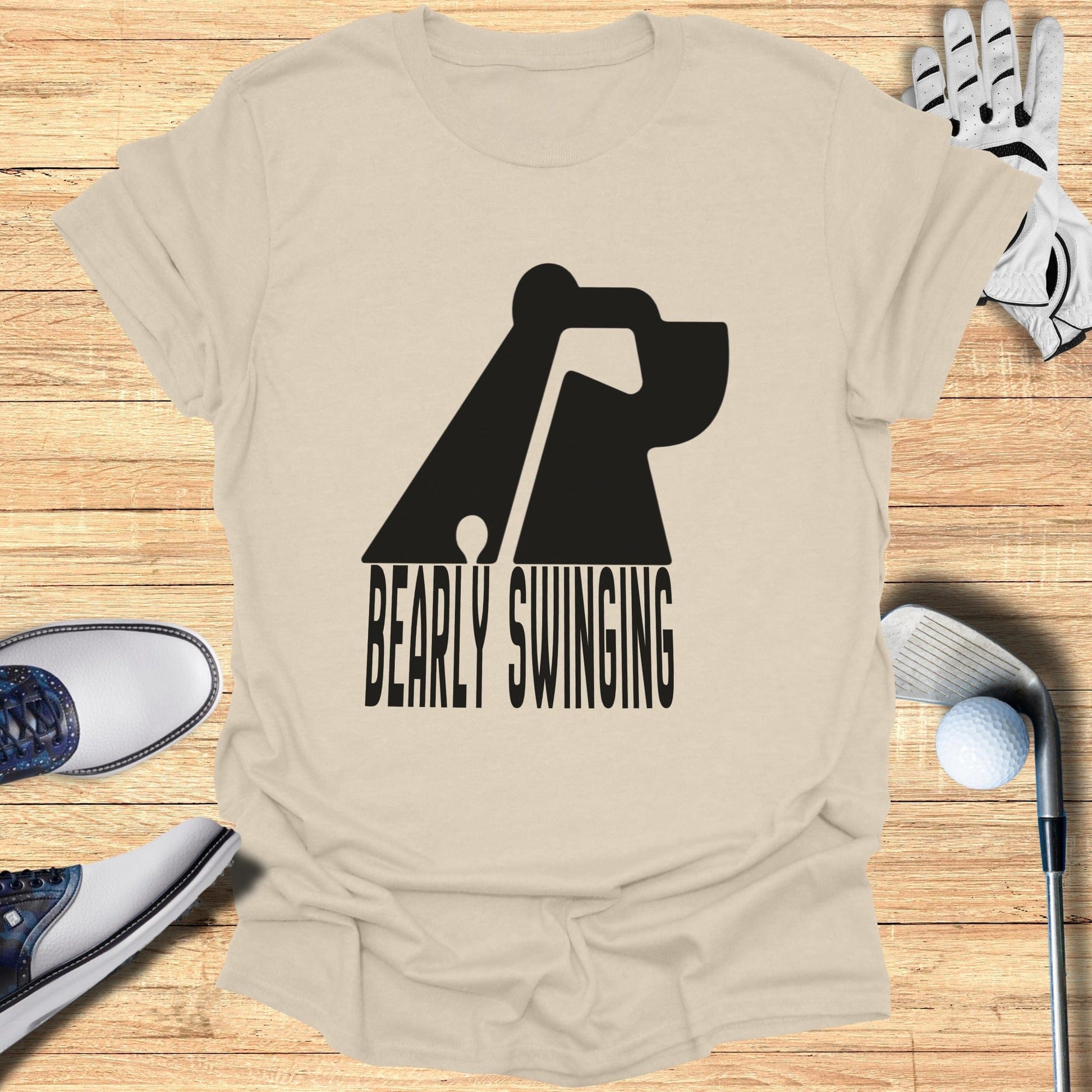 Bearly Swinging Graphic Tee for Golf Lovers Shirt