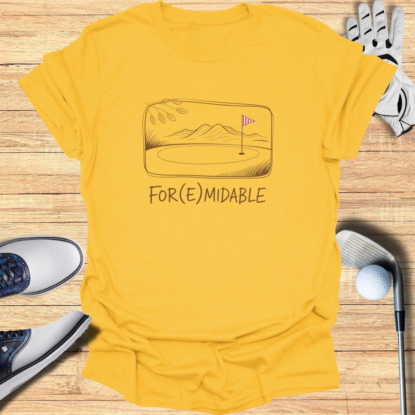Fore-midable T-Shirt - Funny Golf Tee by Swing Epic