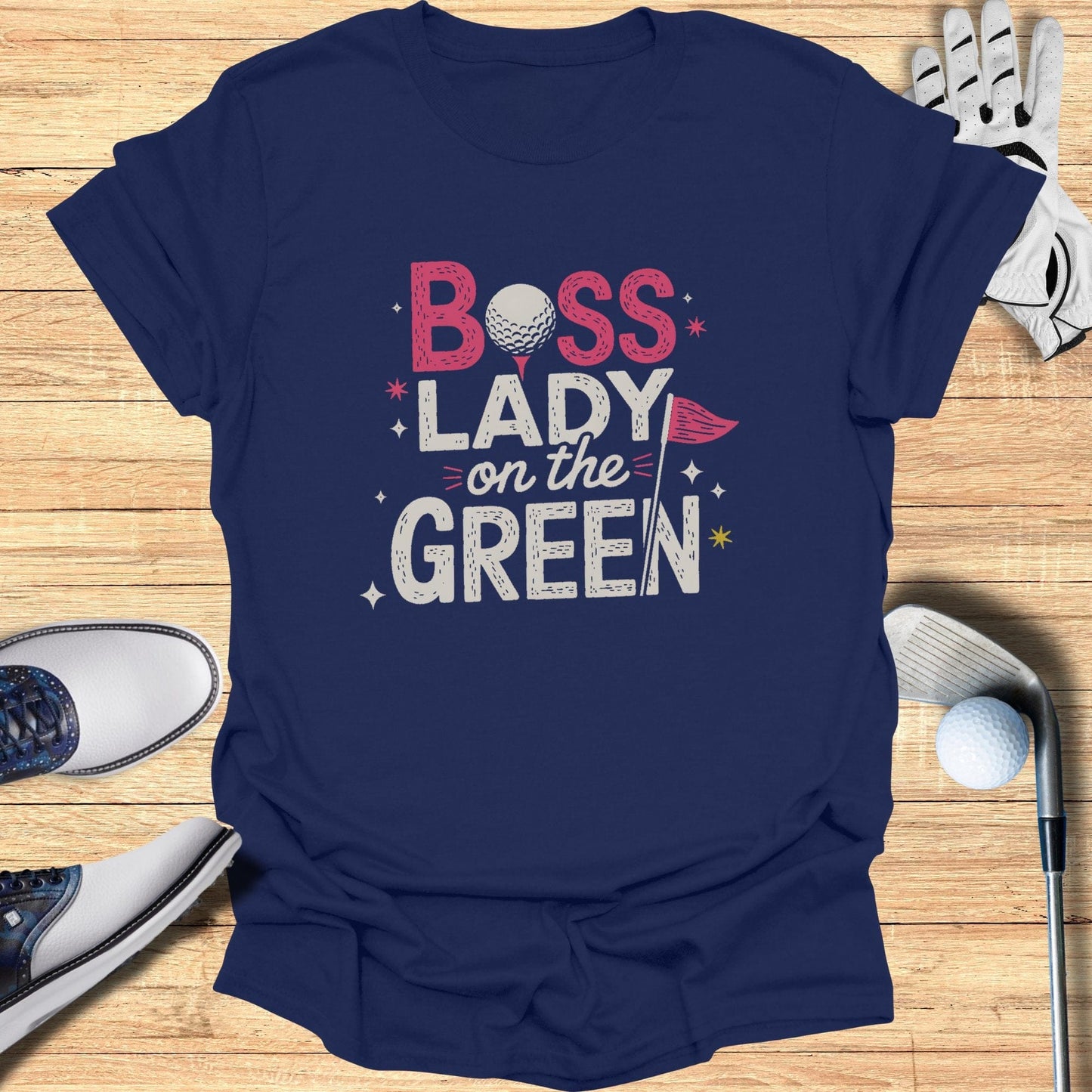 Boss Lady on the Green T-Shirt - Funny Golf Tee by Swing Epic