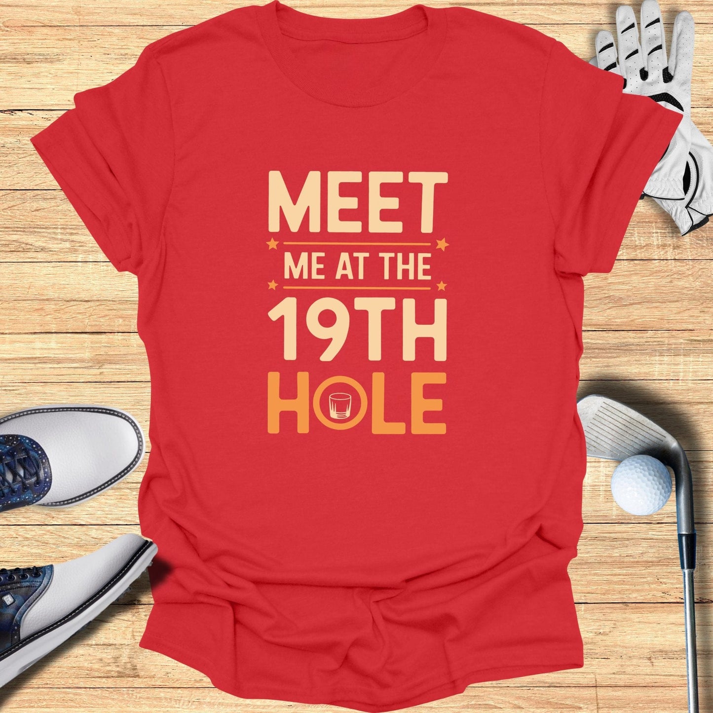 Meet Me At The 19th Hole T-Shirt - Funny Golf Tee by Swing Epic