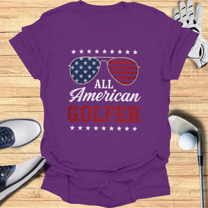 All American Golfer T-Shirt - Funny Golf Tee by Swing Epic