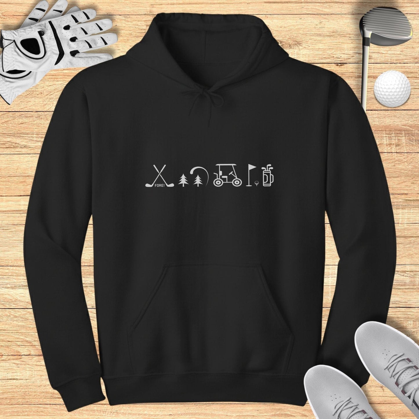 Unique Graphic Golfing Hoodie for Sport Enthusiasts
