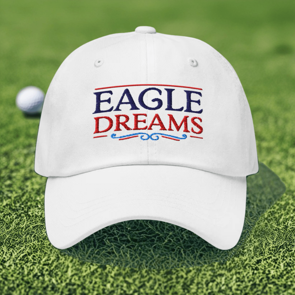 Eagle Dreams Fun Embroidered Golf Cap - Funny Golf Tee by Swing Epic