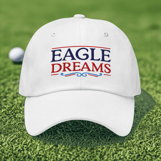 Eagle Dreams Fun Embroidered Golf Cap - Funny Golf Tee by Swing Epic