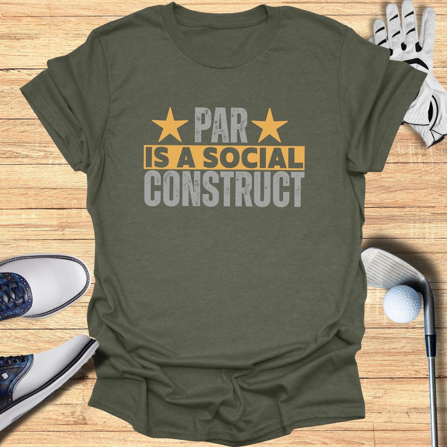 Par Is a Construct T-Shirt - Funny Golf Tee by Swing Epic