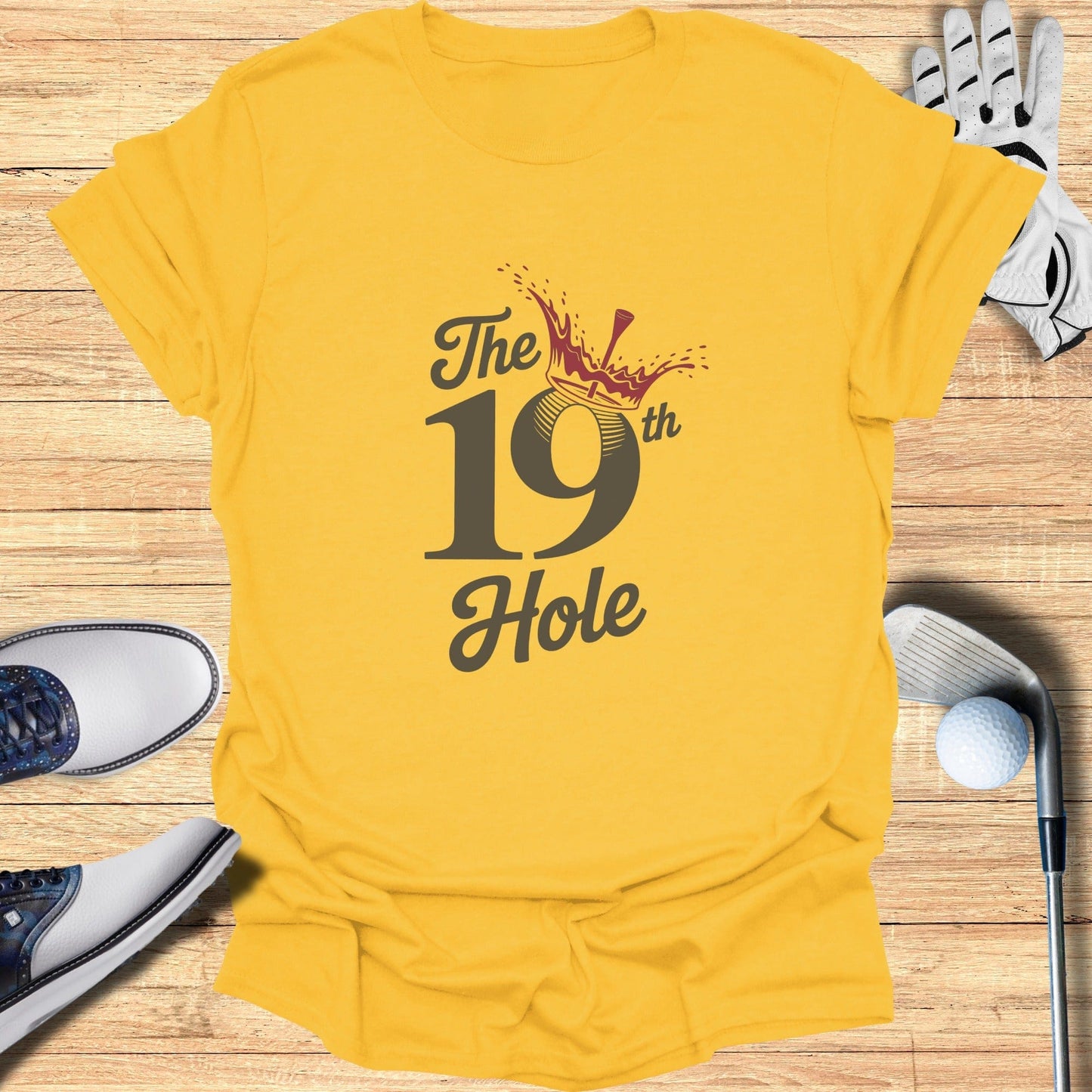 The 19th Hole T-Shirt - Funny Golf Tee by Swing Epic