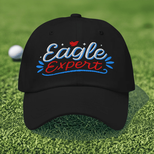 Eagle Expert Fun Embroidered Golf Cap - Funny Golf Tee by Swing Epic