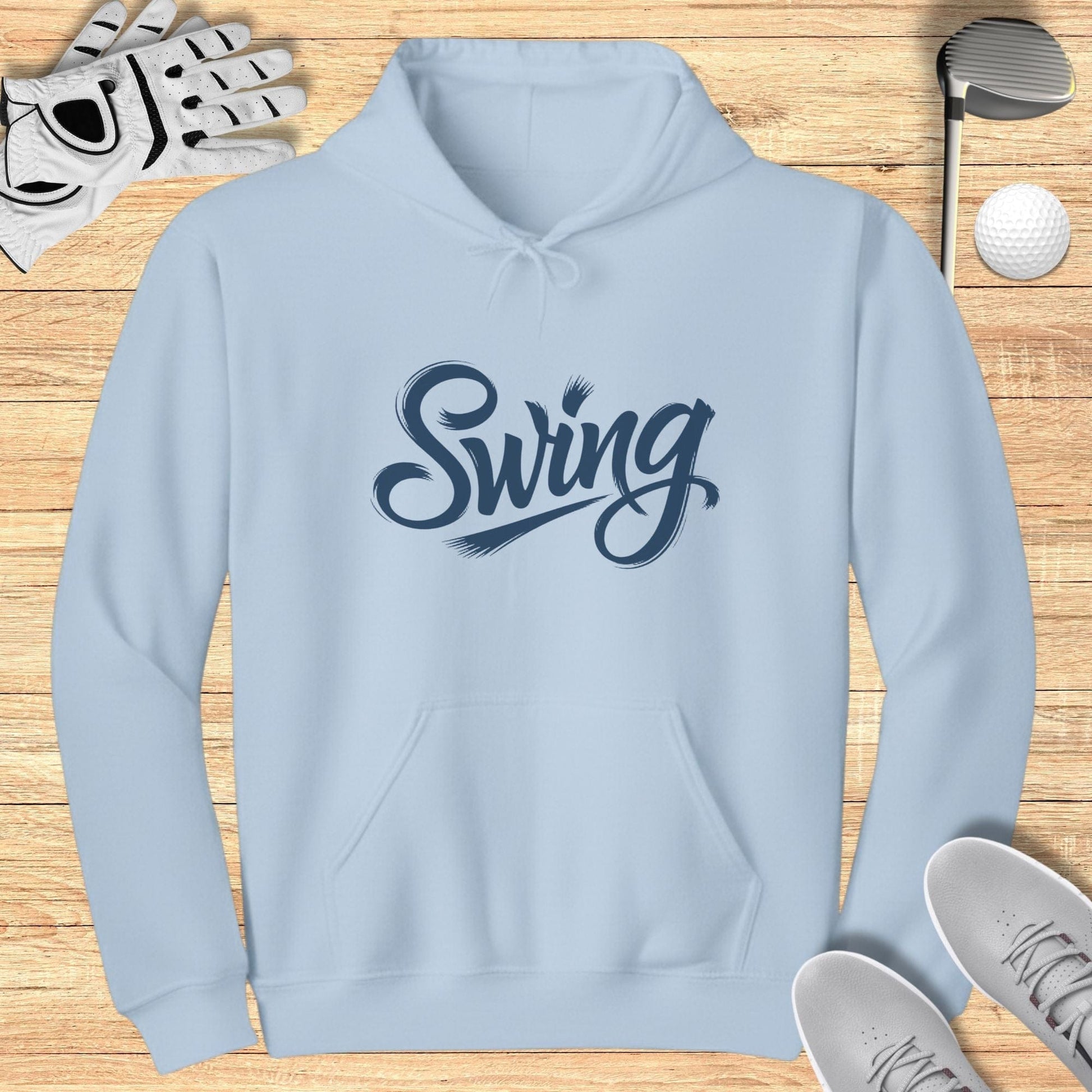 Swing Printed Long-Sleeve Hoodie for Comfortable Wear
