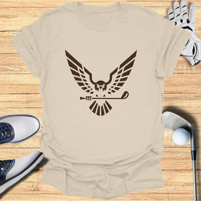 Golf Club Emblem with Eagle Design T-Shirt