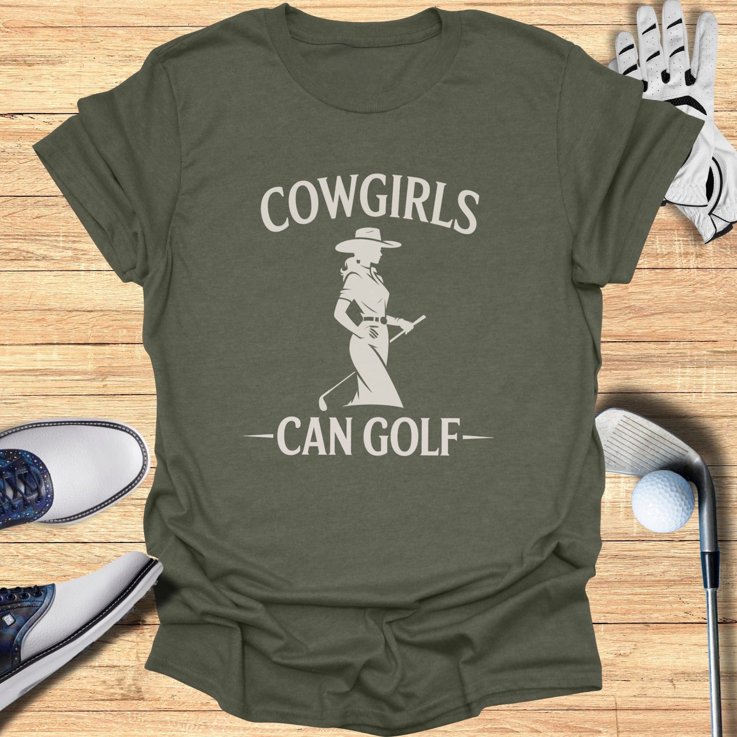 Cowgirls Can Golf T-Shirt - Funny Golf Tee by Swing Epic