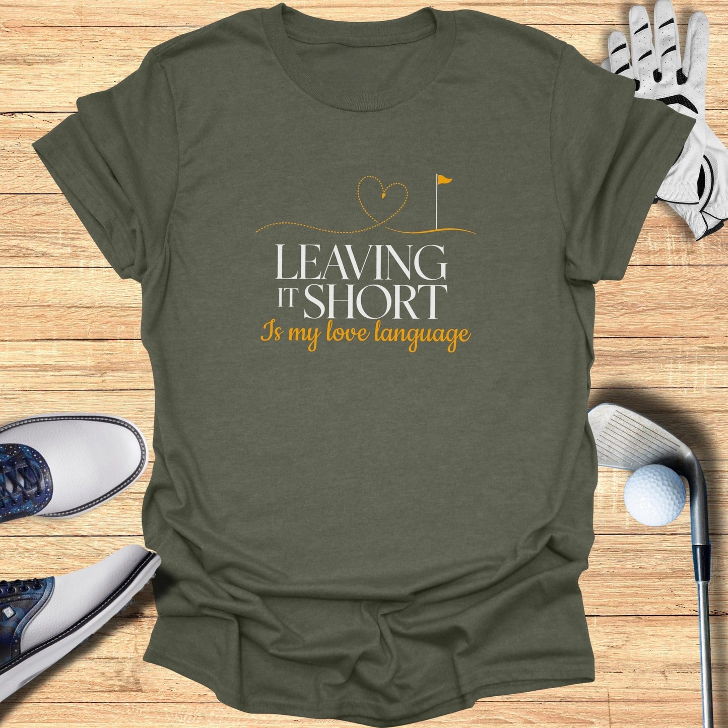 Leaving It Short T-Shirt - Funny Golf Tee by Swing Epic