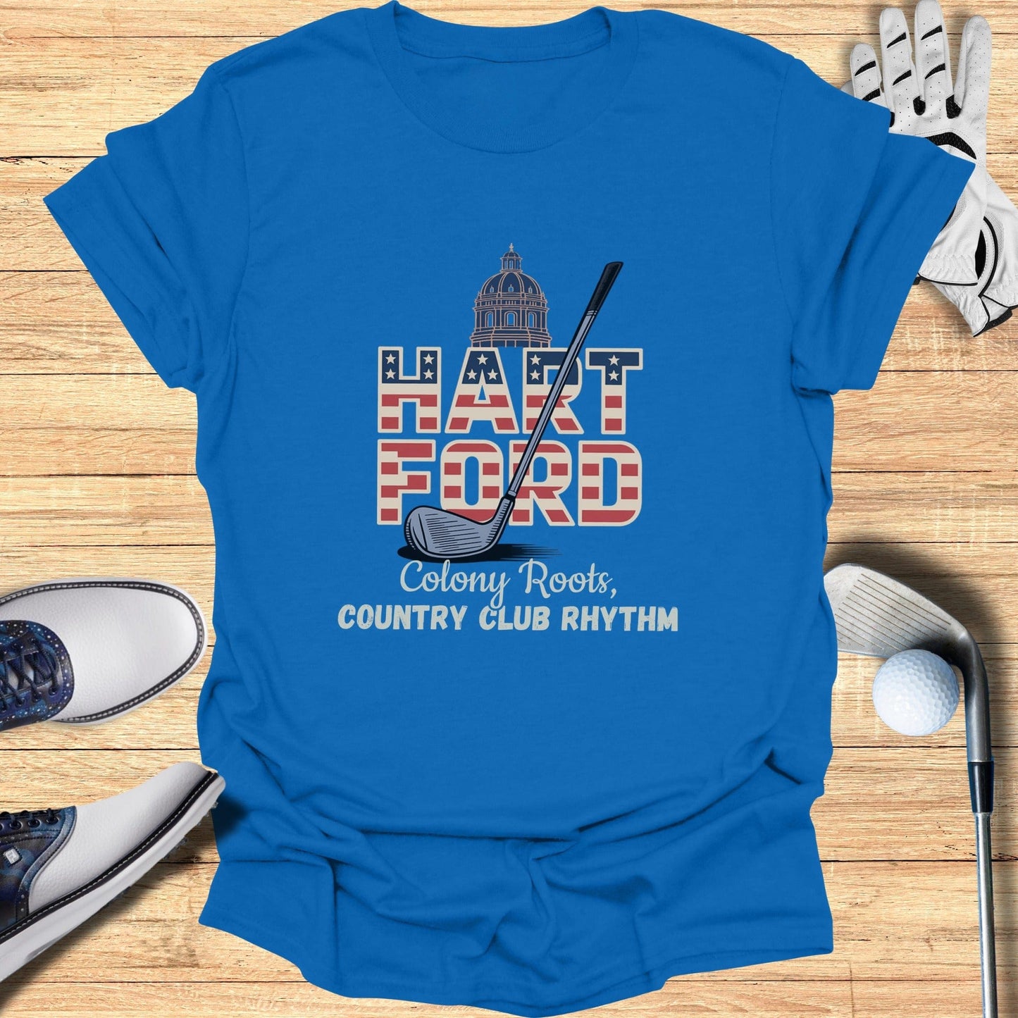Hartford Golf T-Shirt - Funny Golf Tee by Swing Epic