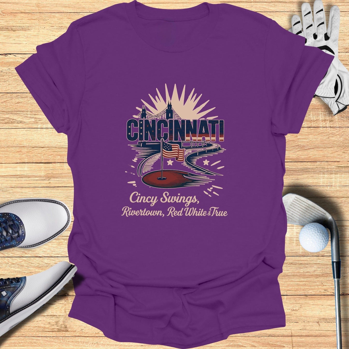 Cincinnati Golf T-Shirt - Funny Golf Tee by Swing Epic