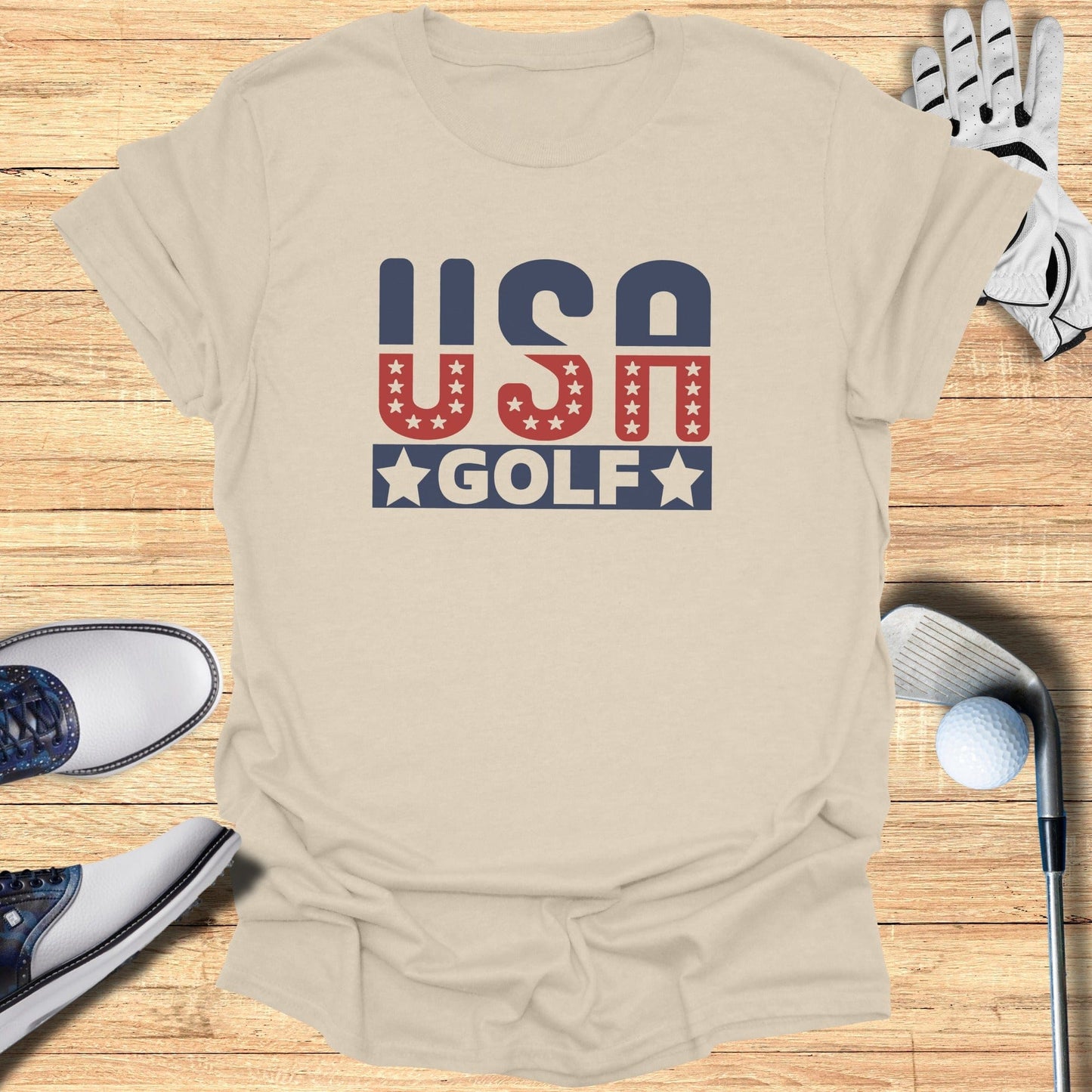 USA Golf Patriotic T-Shirt - Funny Golf Tee by Swing Epic