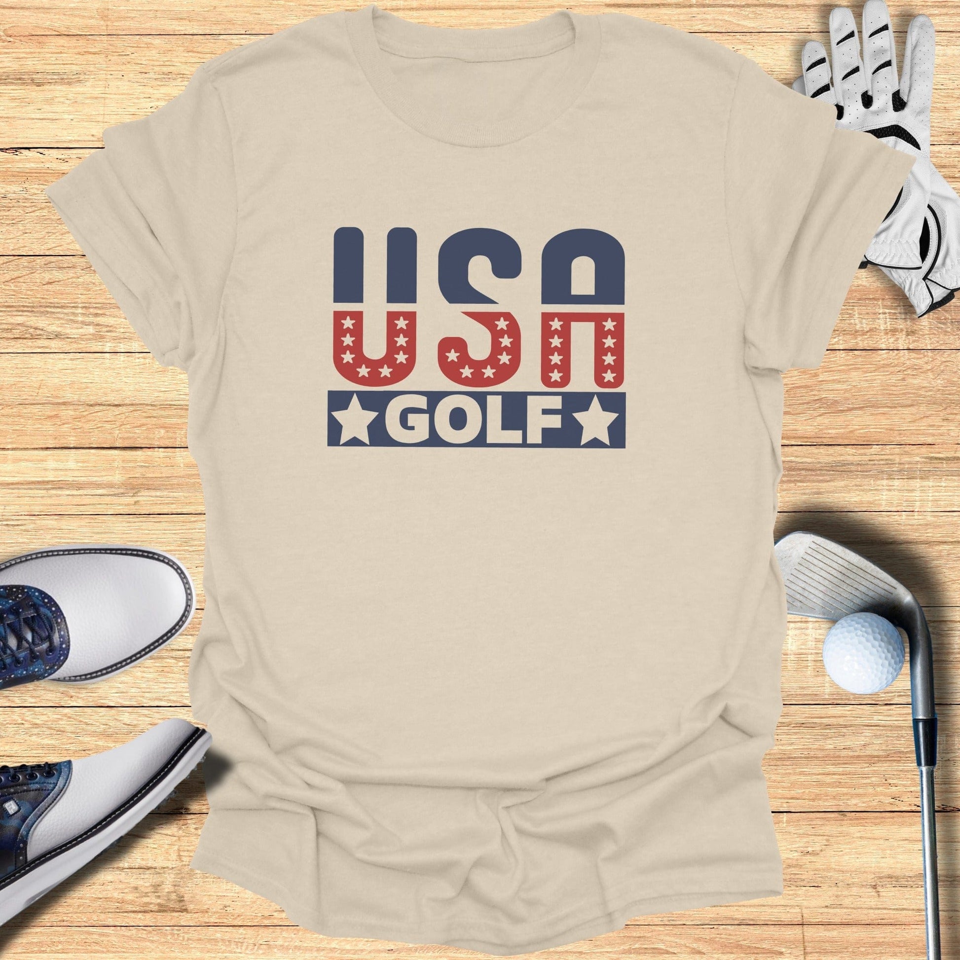 USA Golf Patriotic T-Shirt - Funny Golf Tee by Swing Epic