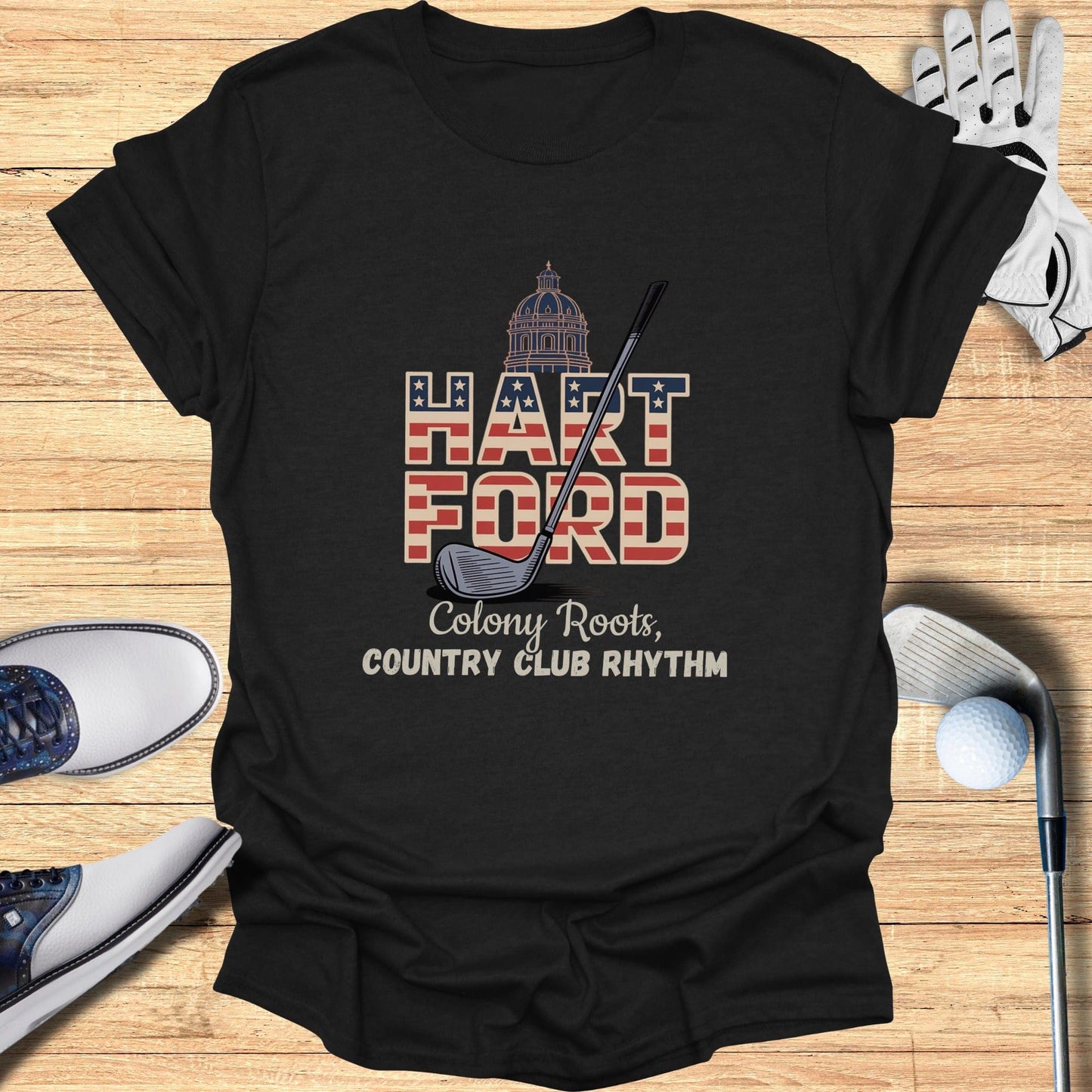 Hartford Golf T-Shirt - Funny Golf Tee by Swing Epic