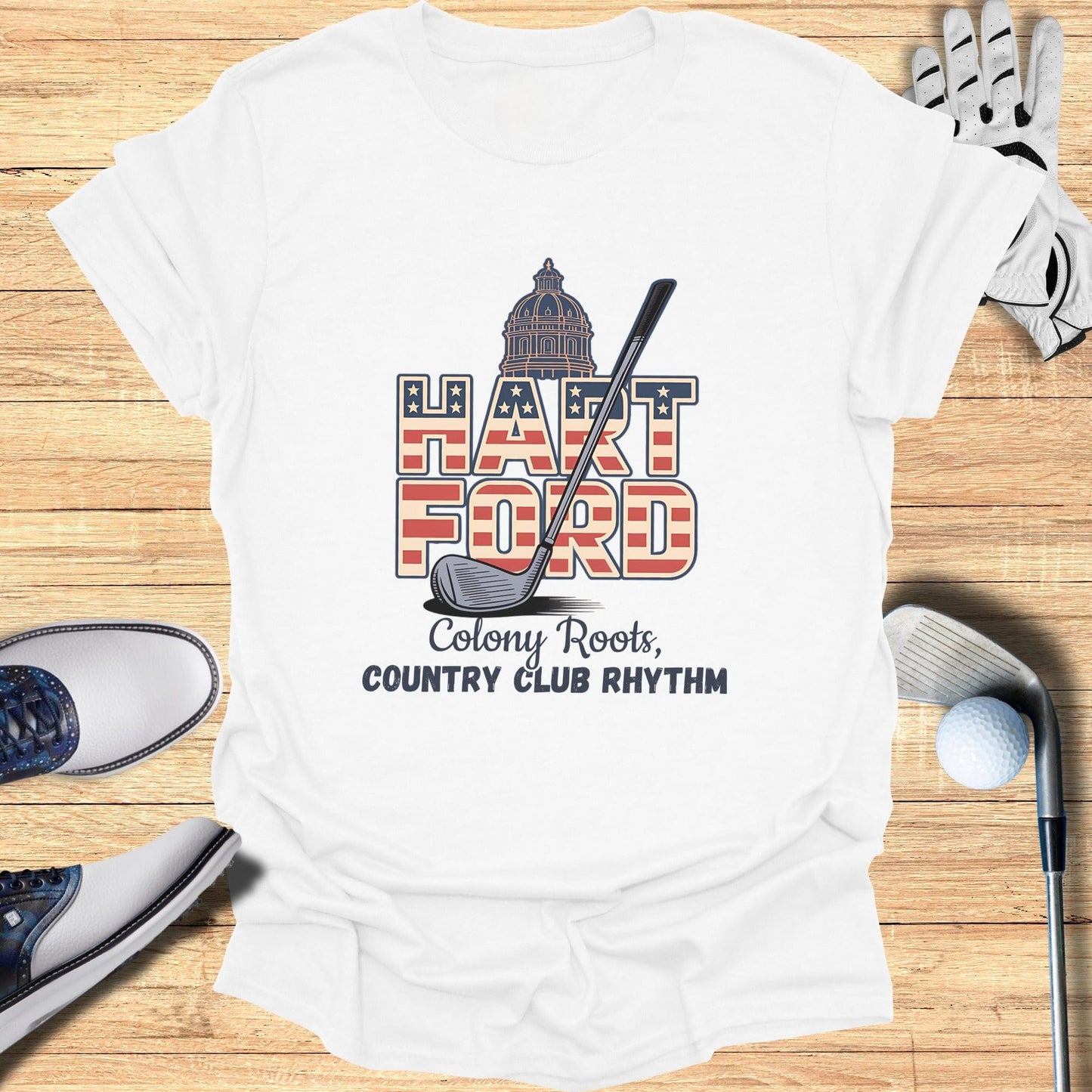 Hartford Golf T-Shirt - Funny Golf Tee by Swing Epic