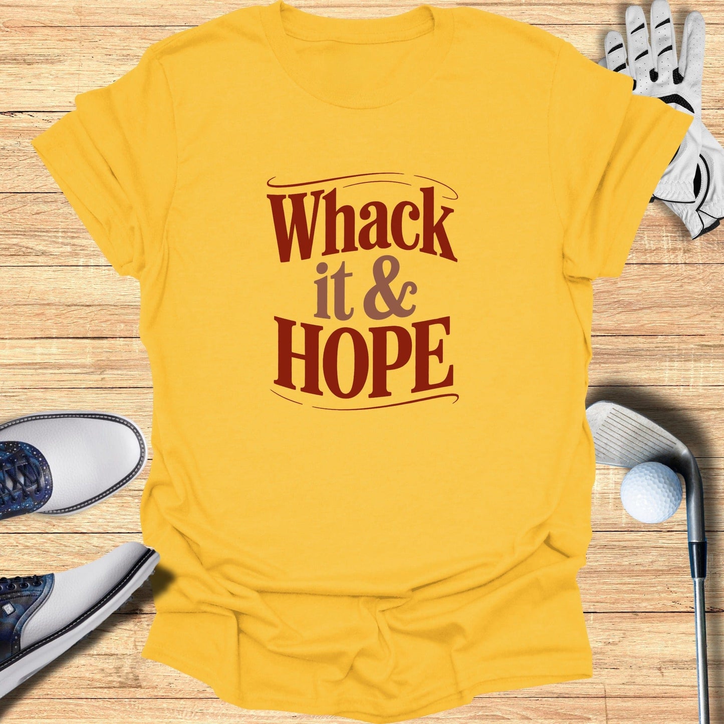 Whack It And Hope T-Shirt - Funny Golf Tee by Swing Epic