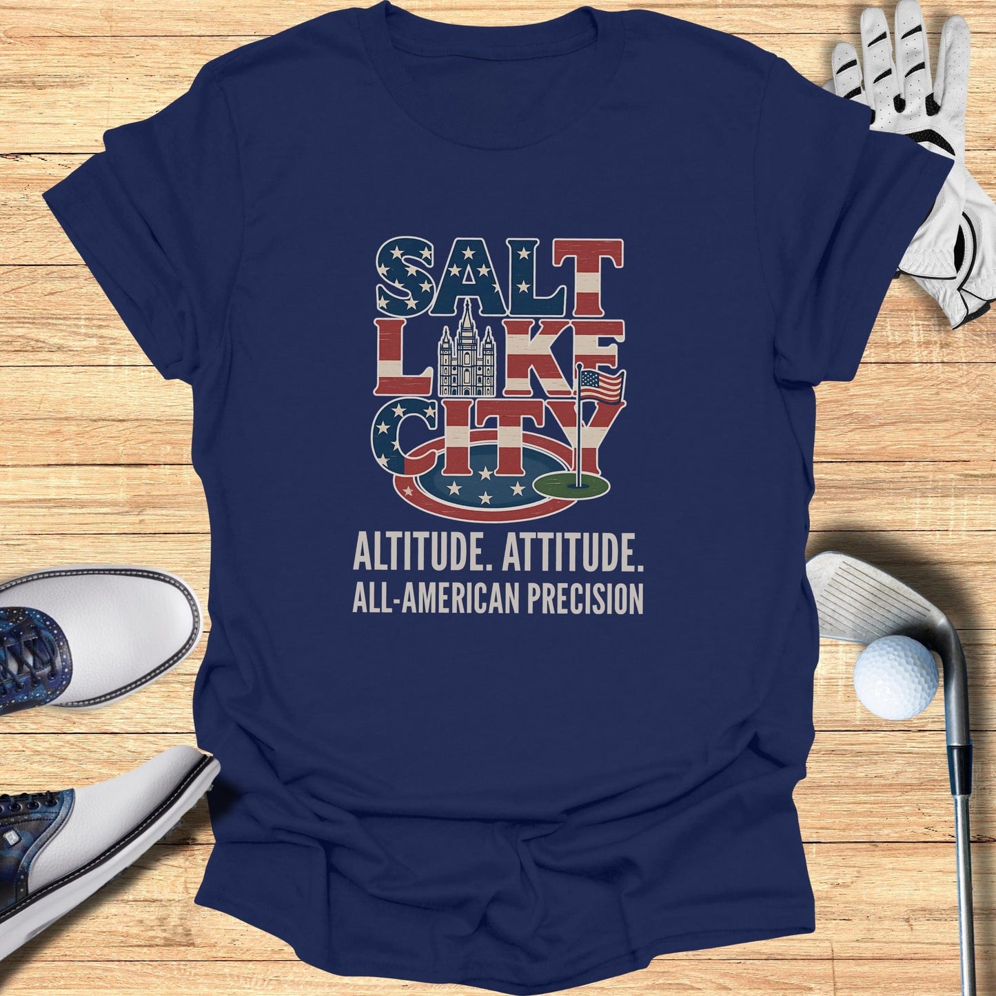 Salt Lake City Golf T-Shirt - Funny Golf Tee by Swing Epic