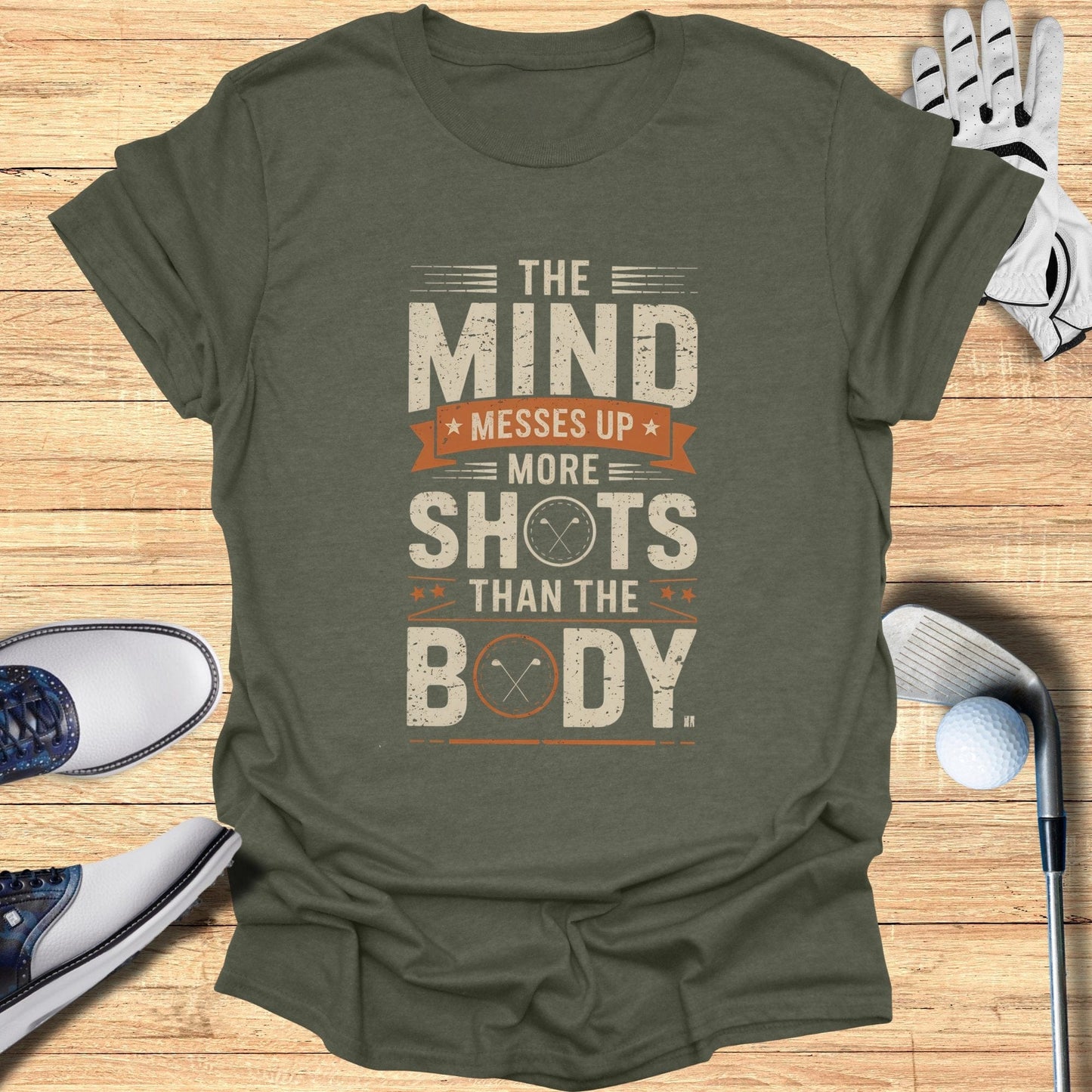 The Mind Messes Up T-Shirt - Funny Golf Tee by Swing Epic
