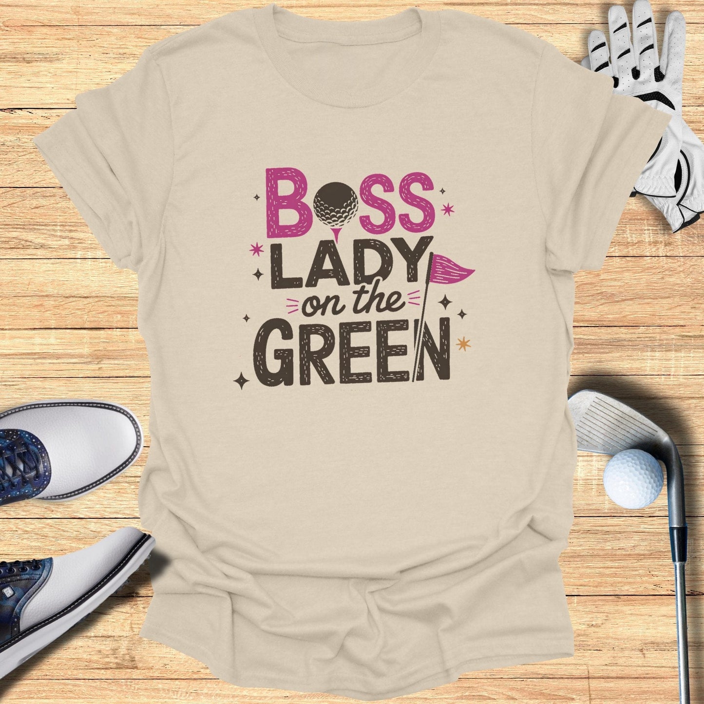 Boss Lady on the Green T-Shirt - Funny Golf Tee by Swing Epic