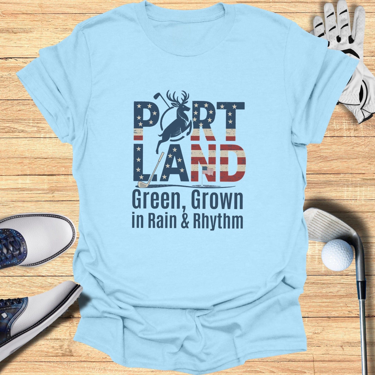 Portland Golf T-Shirt - Funny Golf Tee by Swing Epic