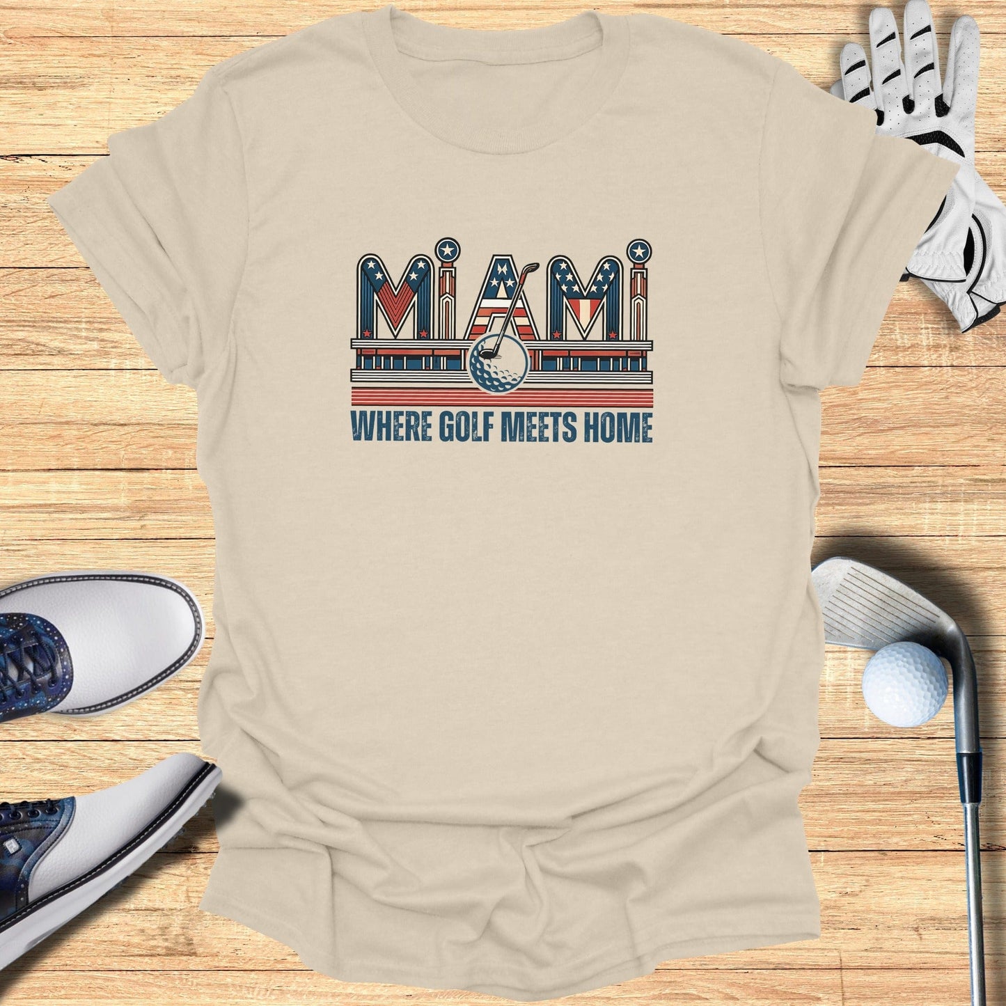 Miami Golf T-Shirt - Funny Golf Tee by Swing Epic