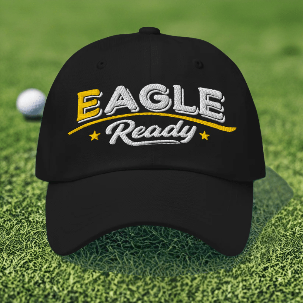 Eagle Ready Fun Embroidered Golf Cap - Funny Golf Tee by Swing Epic