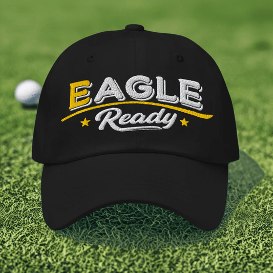 Eagle Ready Fun Embroidered Golf Cap - Funny Golf Tee by Swing Epic