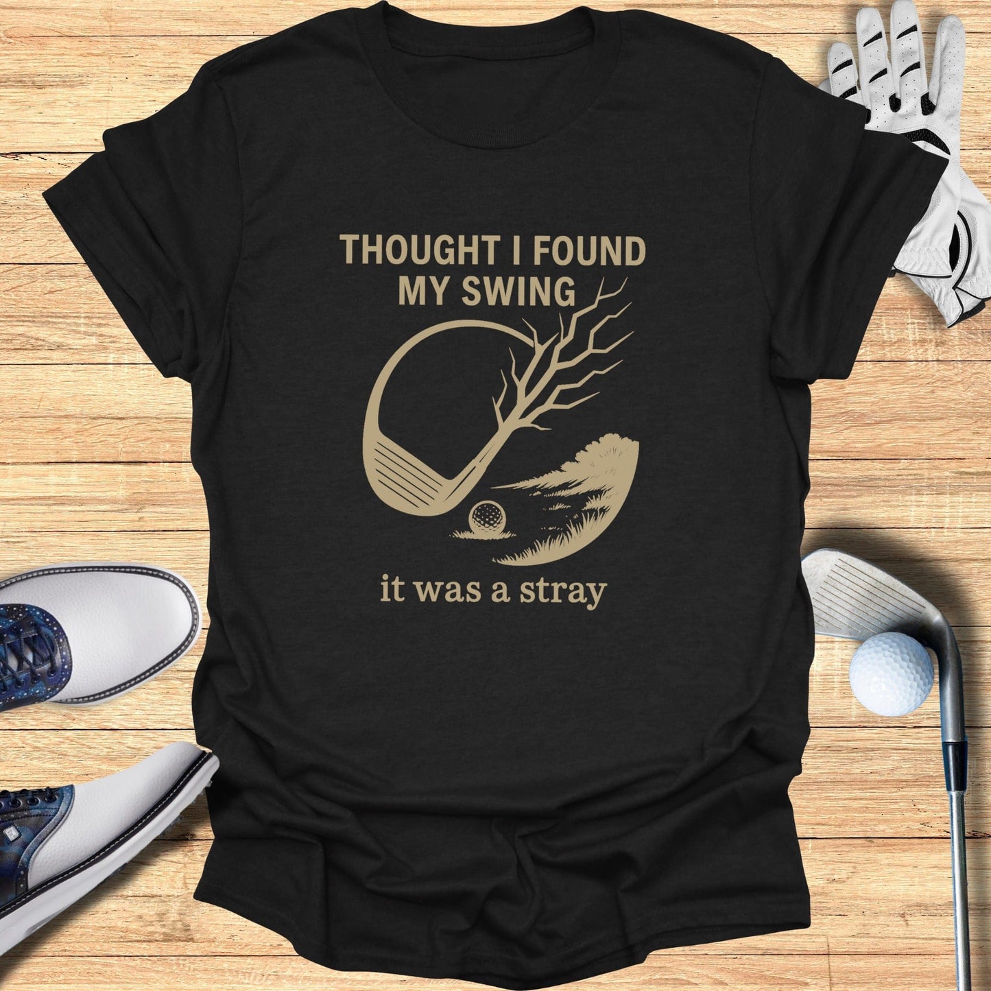 Stray Swing T-Shirt - Funny Golf Tee by Swing Epic