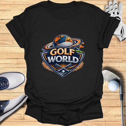 Golf World Graphic Design T-shirt for Golf Lovers