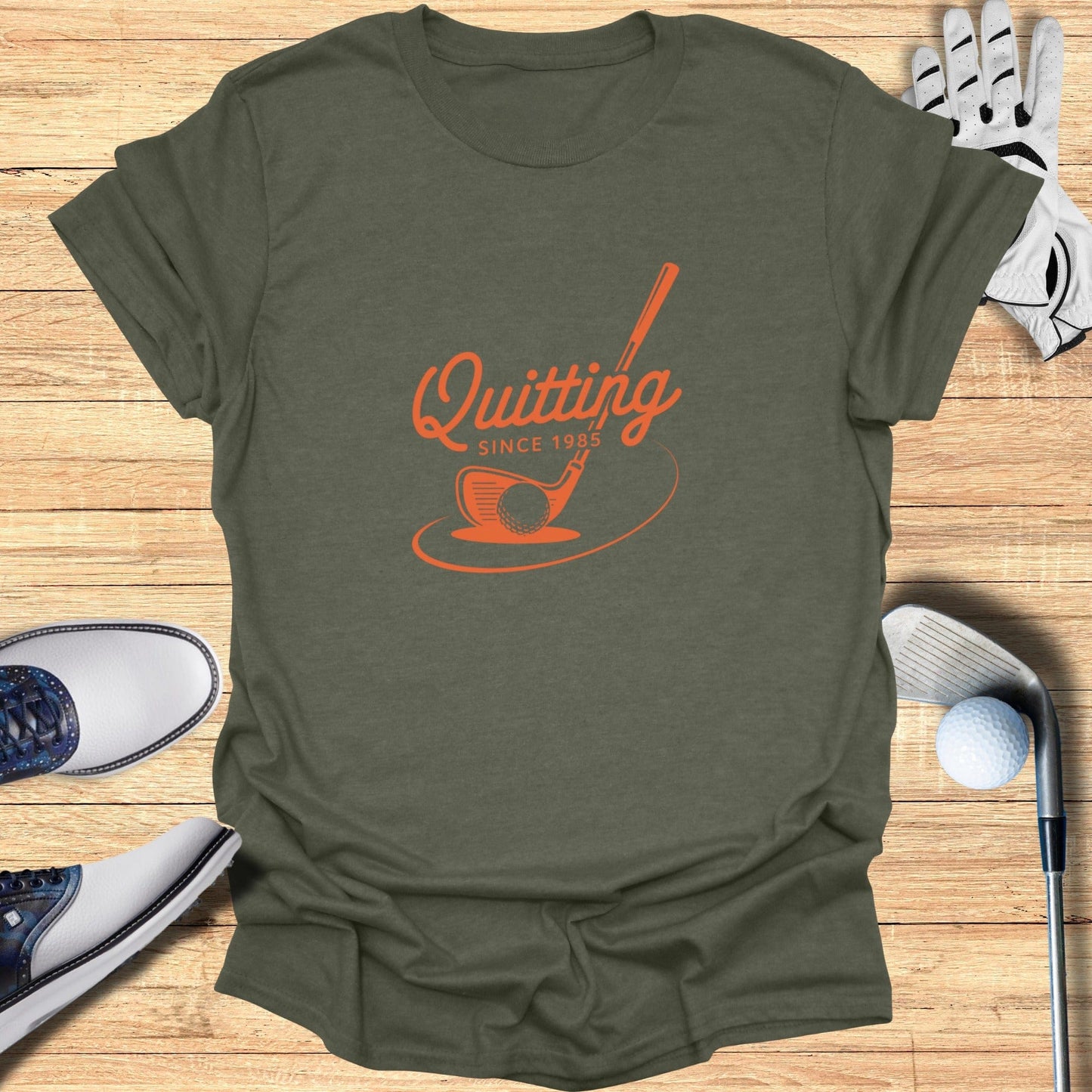 Quitting Since 1985 T-Shirt - Funny Golf Tee by Swing Epic