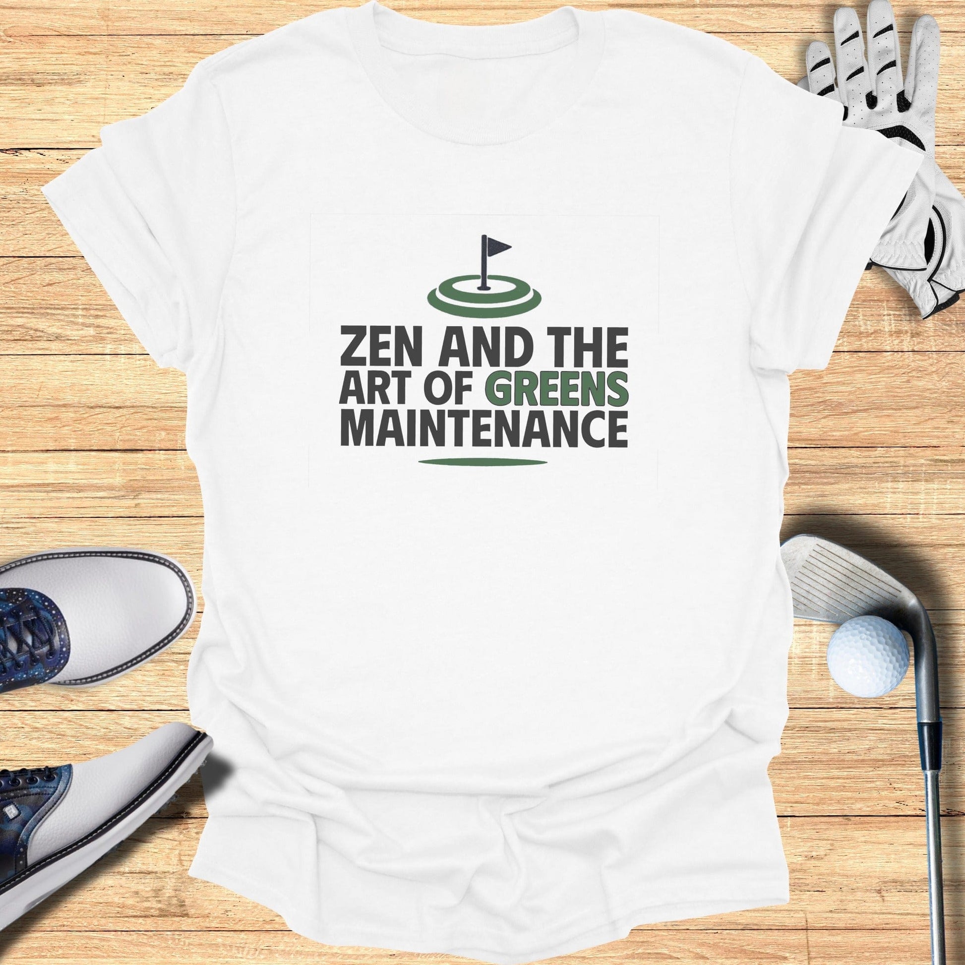 Zen And The Green T-Shirt - Funny Golf Tee by Swing Epic