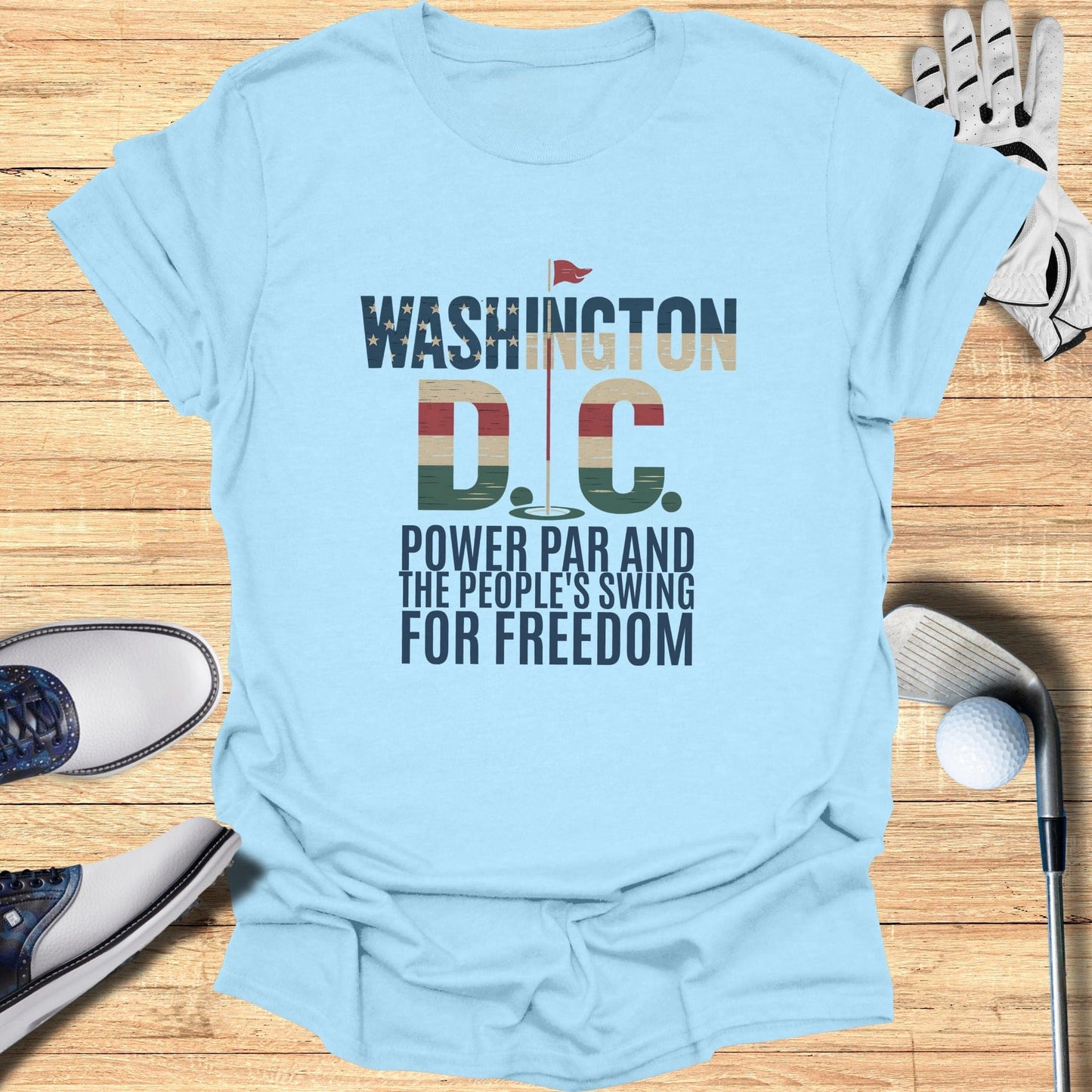 Washington DC Golf T-Shirt - Funny Golf Tee by Swing Epic