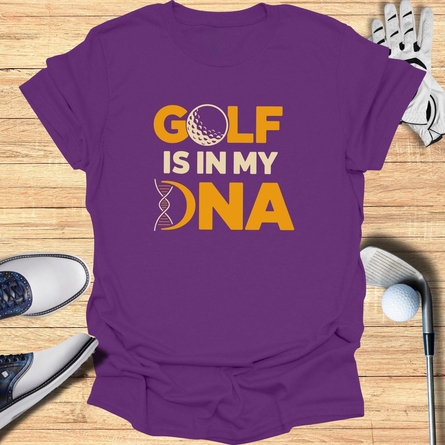 Golf Is In My DNA T-Shirt - Funny Golf Tee by Swing Epic