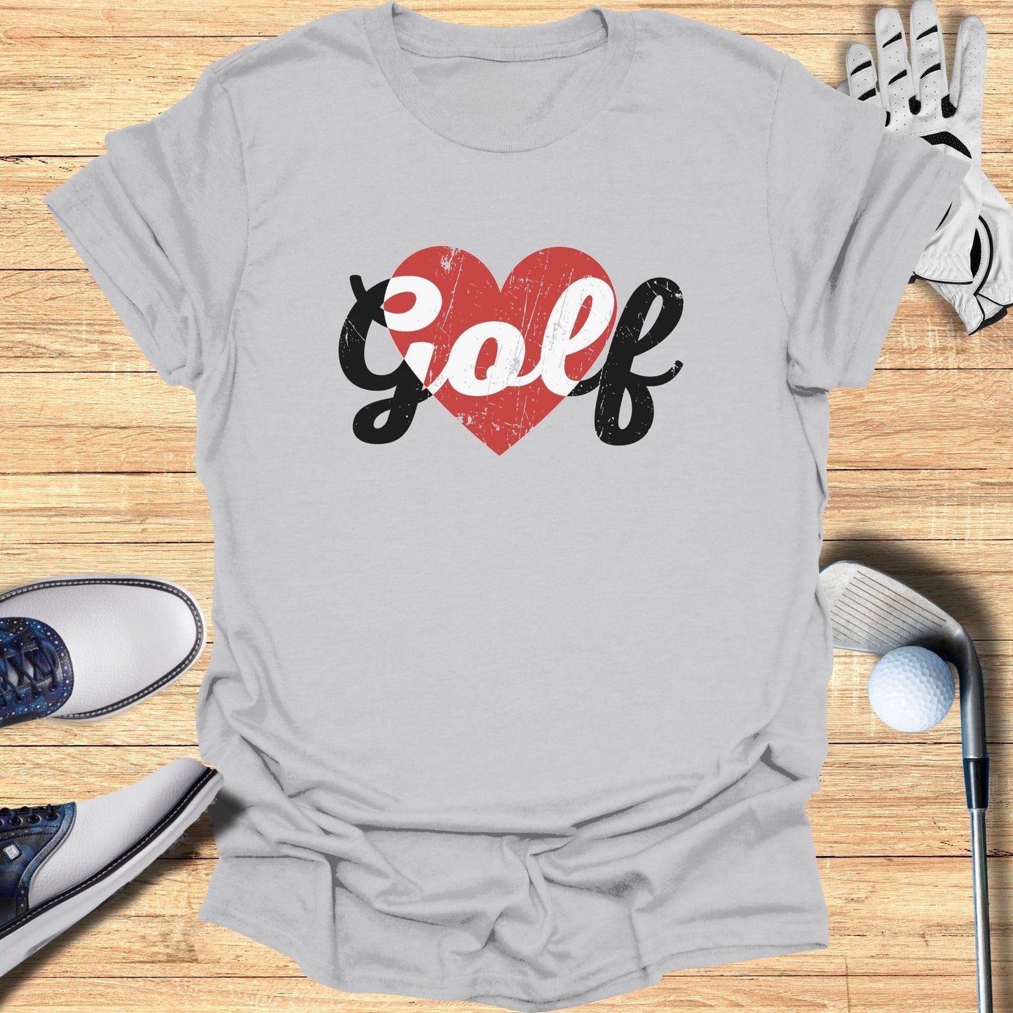 Golf Heart T-Shirt - Funny Golf Tee by Swing Epic